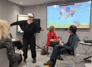 A VR demonstration at the EVA London conference